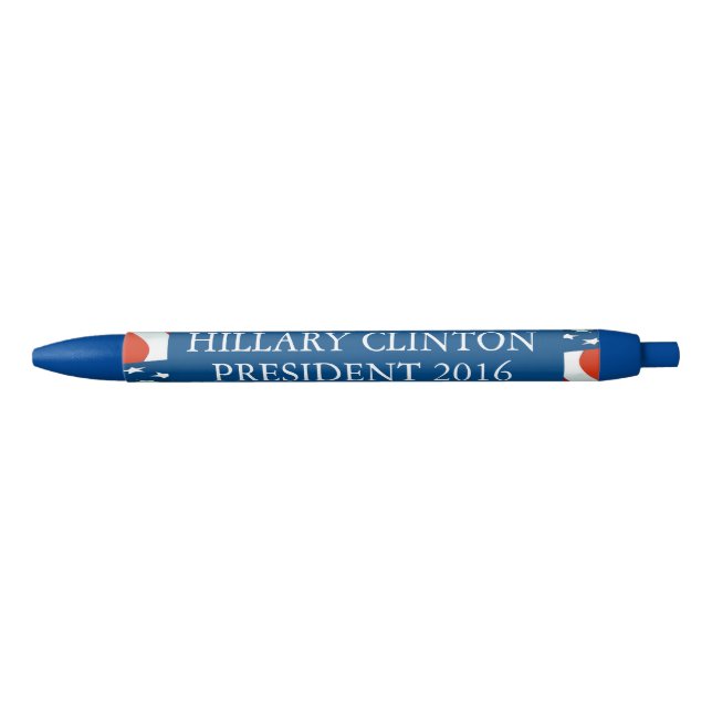 Hillary Clinton President 2016 Black Ink Pen (Front)