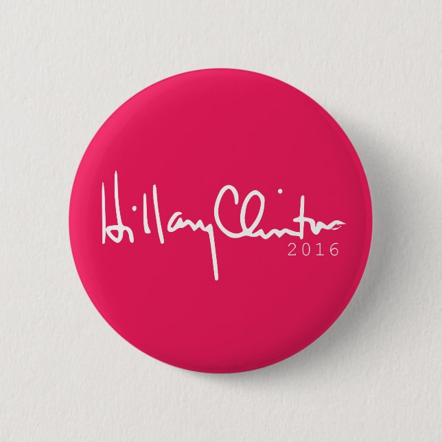 Hillary Clinton President 2016 Pinback Button (Front)