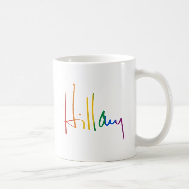 HILLARY CLINTON PRIDE -.png Coffee Mug (Right)