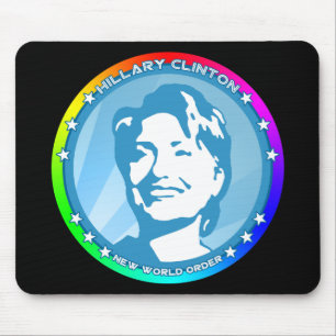 hillary clinton. rainbow. mouse pad
