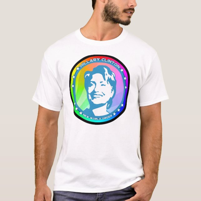 hillary clinton. rainbow. T-Shirt (Front)