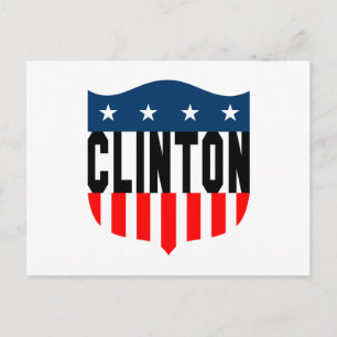 hillary clinton stars and stripes postcard