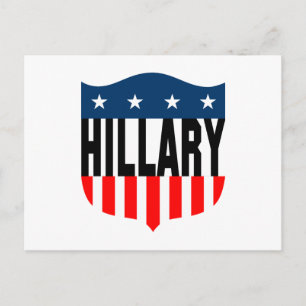 hillary clinton stars and stripes postcard