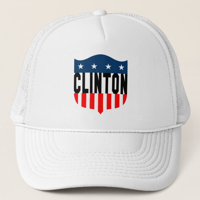 hillary clinton stars and stripes trucker hat (Front)