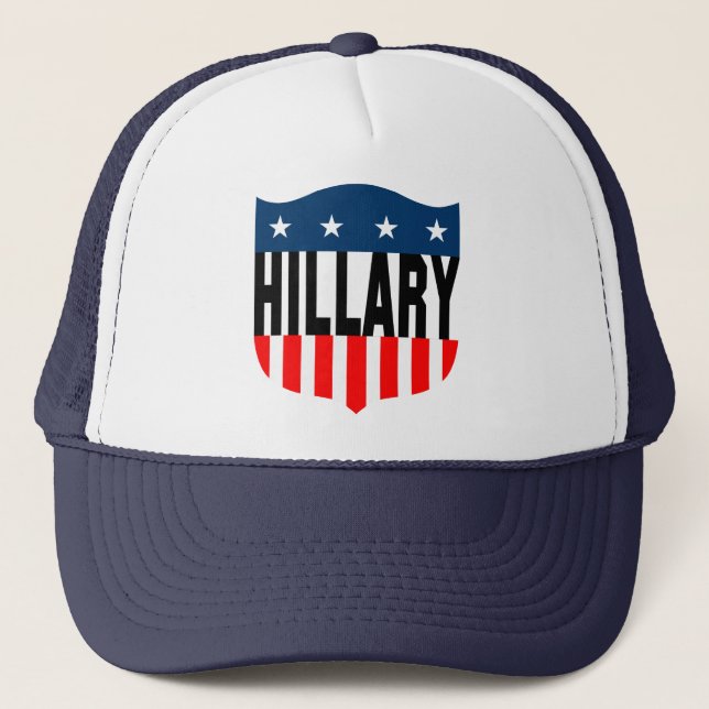 hillary clinton : stars & stripes : trucker hat (Front)