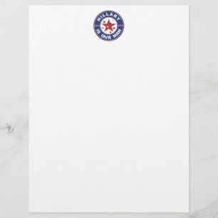 Hillary Clinton stationery Clinton letterhead