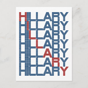 hillary clinton textStacks Postcard