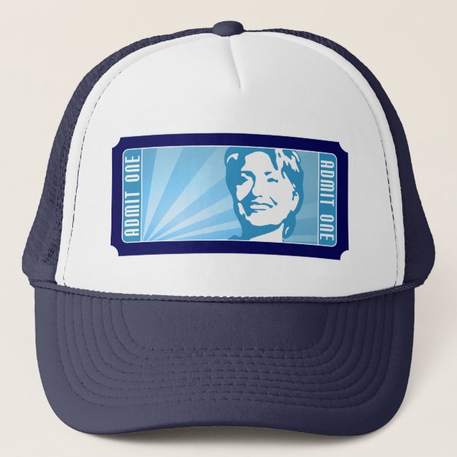 hillary clinton. the ticket. trucker hat (Front)