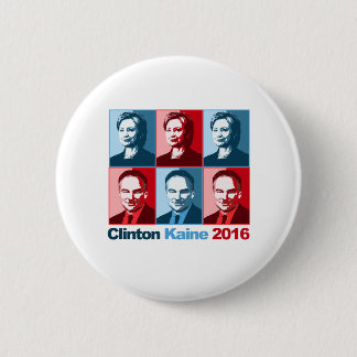 Hillary Clinton Tim Kaine 2016 6 Cm Round Badge