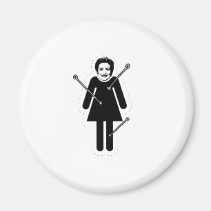 Hillary Clinton VooDoo Doll Only Magnet