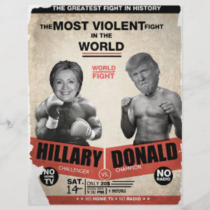 Hillary Clinton vs. Donald Trump 2016 Flyer