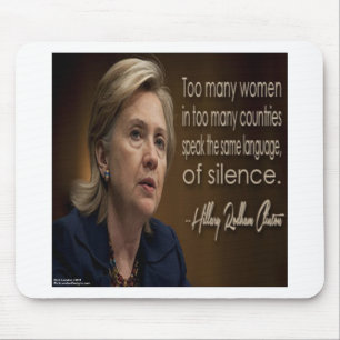 Hillary Clinton Women R Anonymous Gifts & Tees Mouse Pad