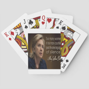 Hillary Clinton Women R Anonymous Gifts & Tees Playing Cards