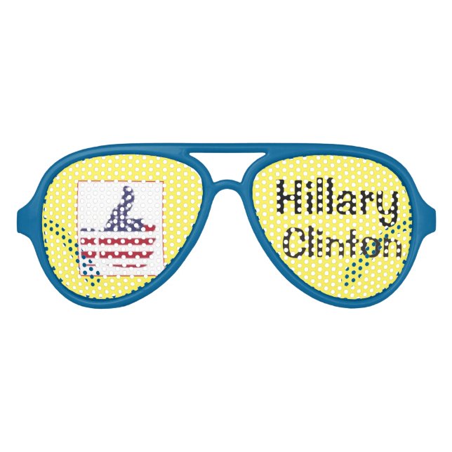 Hillary Clinton's shades with thumb-up sign (Front)