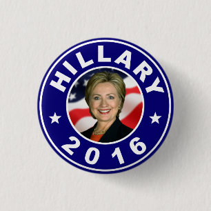 Hillary for President 2016 3 Cm Round Badge