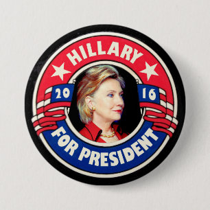 Hillary for President 2016 7.5 Cm Round Badge