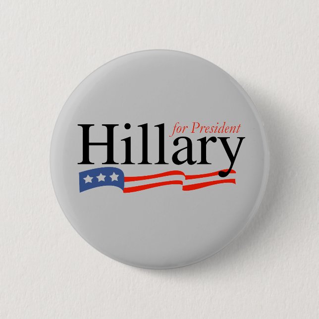 Hillary for President Button (Front)