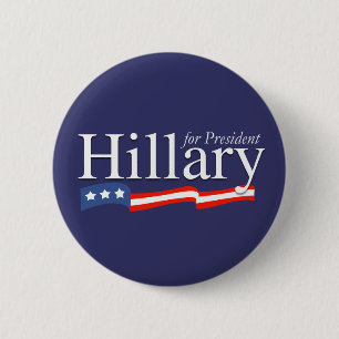 Hillary for President Buttons & Stickers