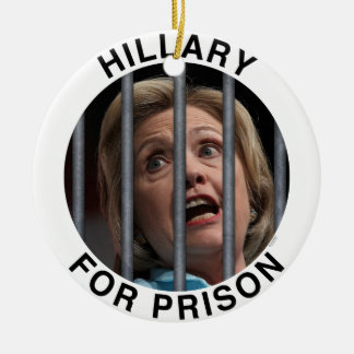 Hillary for Prison Ceramic Tree Decoration