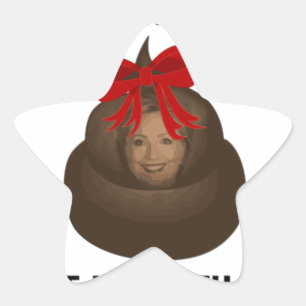 Hillary Poop Star Sticker