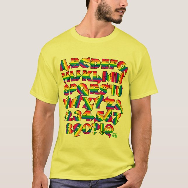Hillary Rainbow T-shirt, Yellow T-Shirt (Front)