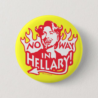 Hillary Satin Devil 6 Cm Round Badge