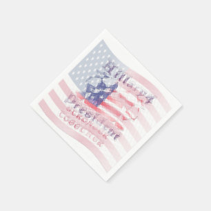 Hillary USA Flag Country Napkins