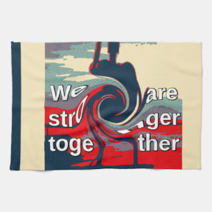 Hillary USA we are stronger together Tea Towel