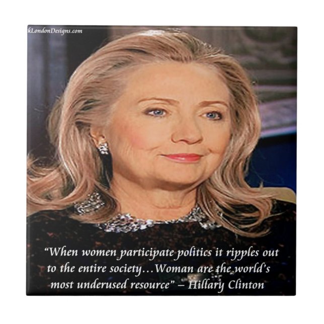 Hillary Women Resource Quote Tile (Front)