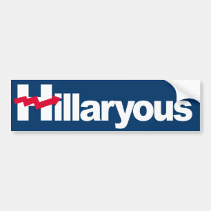 Hillaryous - Crooked H -- -  Bumper Sticker
