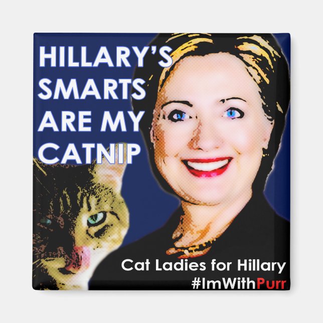 Hillary's Smarts Catnip Magnet (Front)