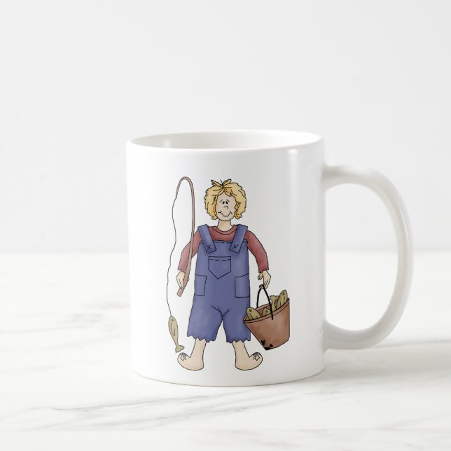hillbilly fishing coffee mug (Right)