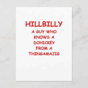 hillbilly postcard