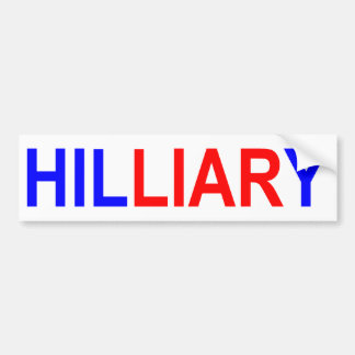 HILLIARY Bumper Sticker
