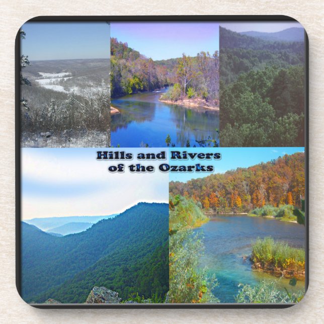 Hills and Rivers of the Ozarks Coaster (Front)
