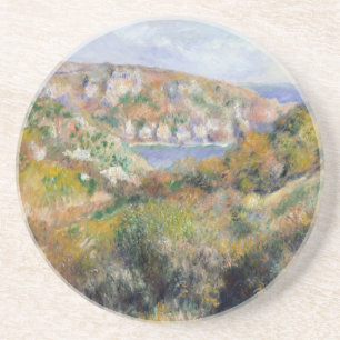 Hills around the Bay of Moulin Huet - Renoir Coaster