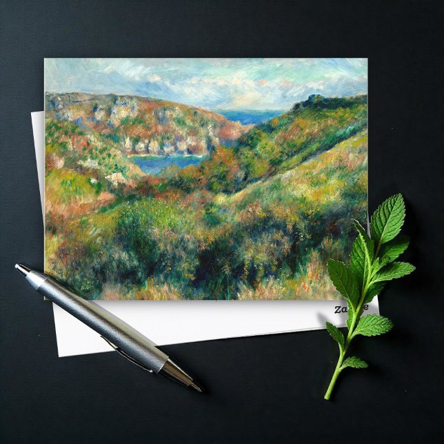 Hills around the Bay of Moulin Huet, Renoir Postcard (Creator Uploaded)