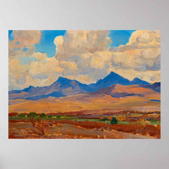 Hills near Tumacacori Mission, Arizona by Dixon Poster (Front)