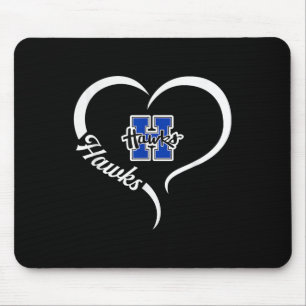 Hillsboro Hawks Logo Half Heart Slogan Hs  Mouse Pad