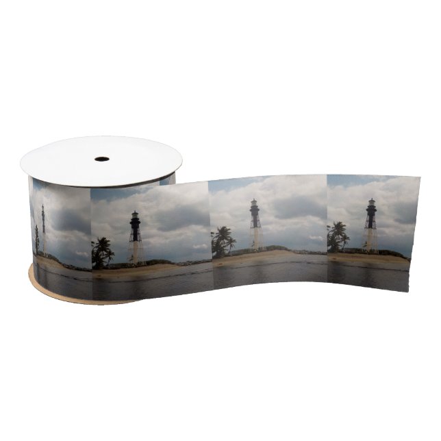 Hillsboro Inlet Light Tower Wide Satin Ribbon (Spool)