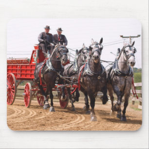 hillsboro ohio draught   horse show mouse pad
