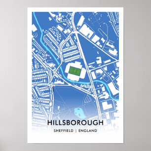 Hillsborough Stadium Poster – Home of Sheffield