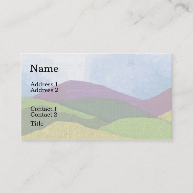 Hillside Business Card (Front)