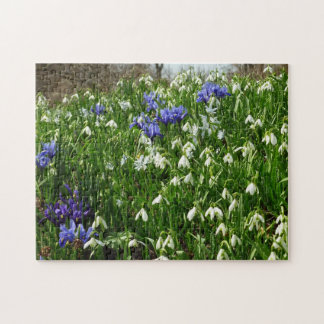 Hillside of Early Spring Flowers Landscape Jigsaw Puzzle