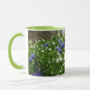 Hillside of Early Spring Flowers Landscape Mug
