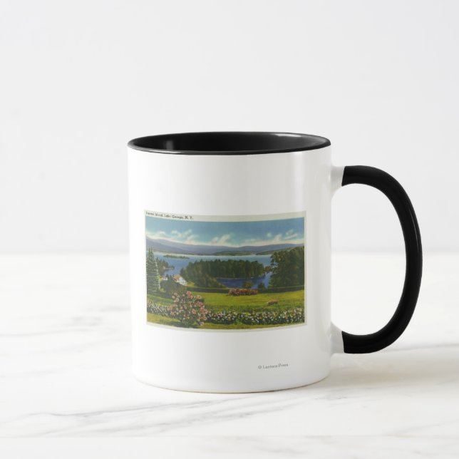 Hillside View of Diamond Island and Lake Mug (Right)