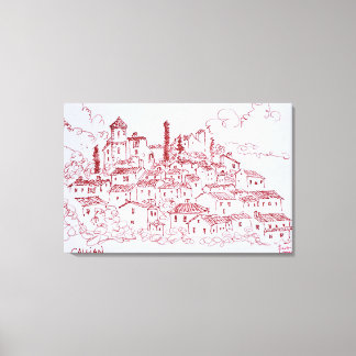 Hilltop Town of Callian | South of France Canvas Print