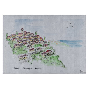Hilltop village of Cabris Provence, France Cutting Board