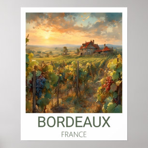 Hilly Vineyard Personalised Poster