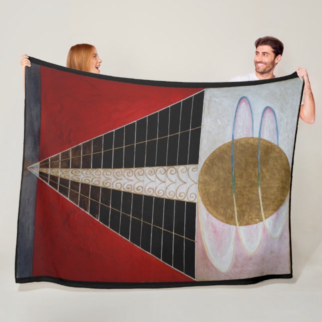Hilma af Klint - Altarpiece II Fleece Blanket (In Situ)
